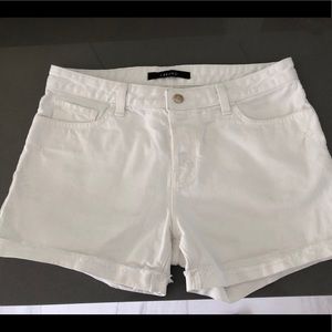 JBRAND white denim shorts